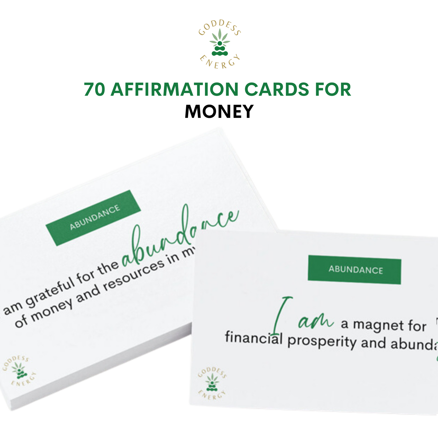 70 Affirmation Cards for Money