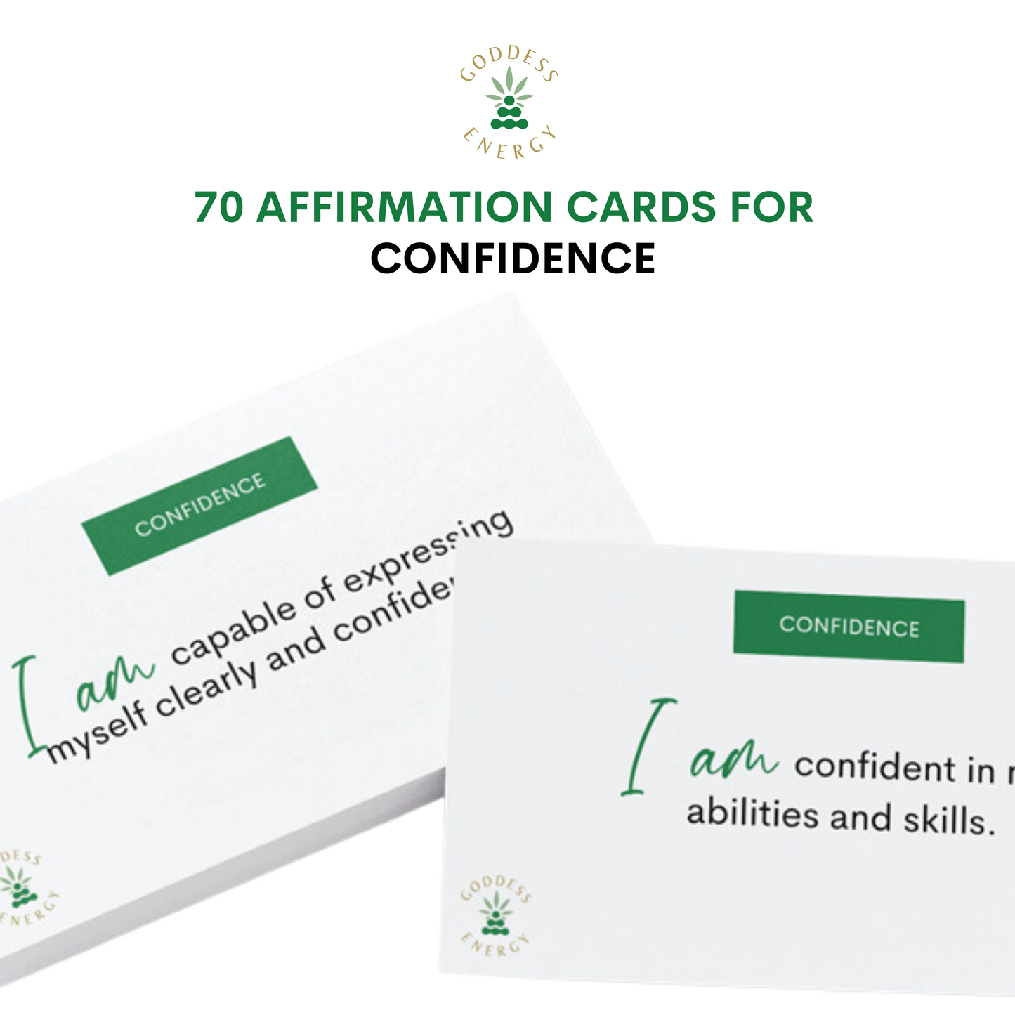 70 Affirmation Cards for Confidence