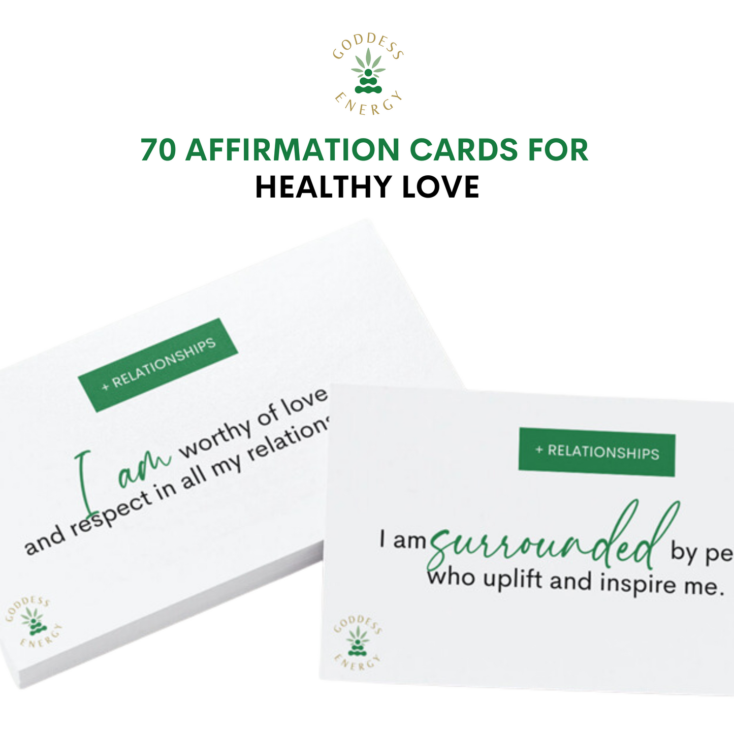 70 Affirmation Cards for Healthy Love