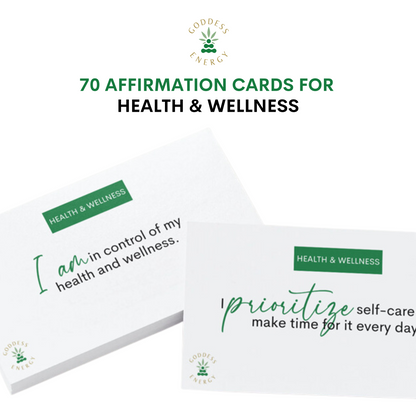 70 Affirmation Cards for Health & Wellness